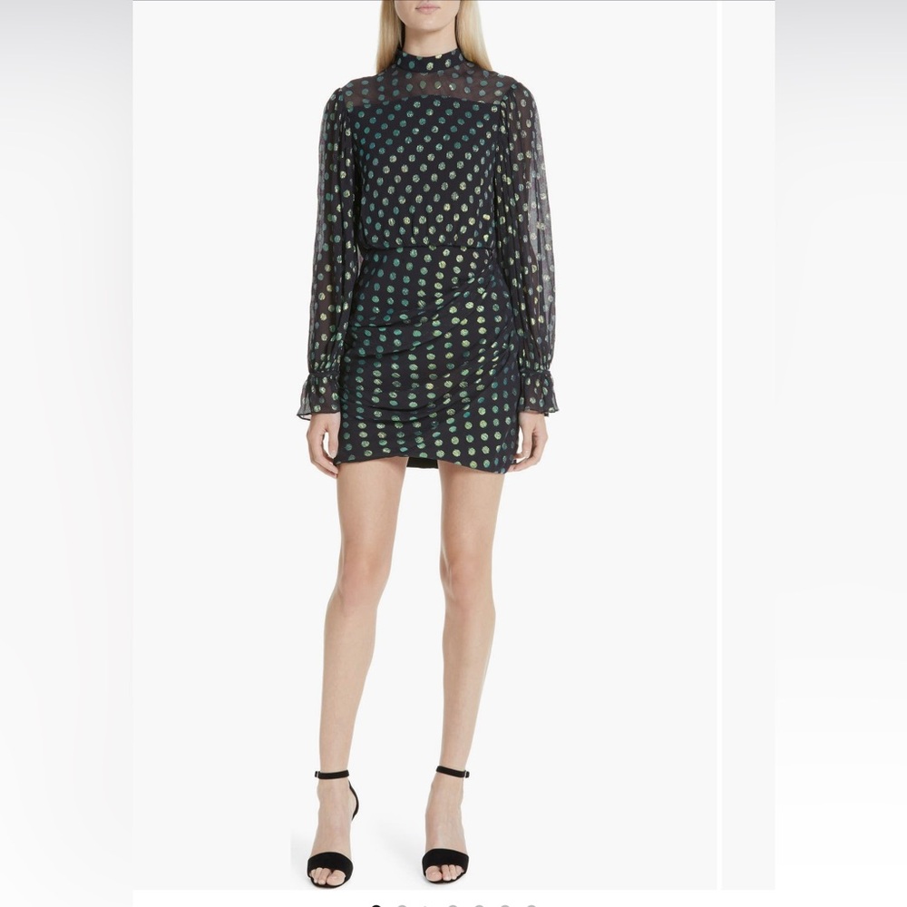 SALONI Rina Polka Dot Cocktail Dress - new
